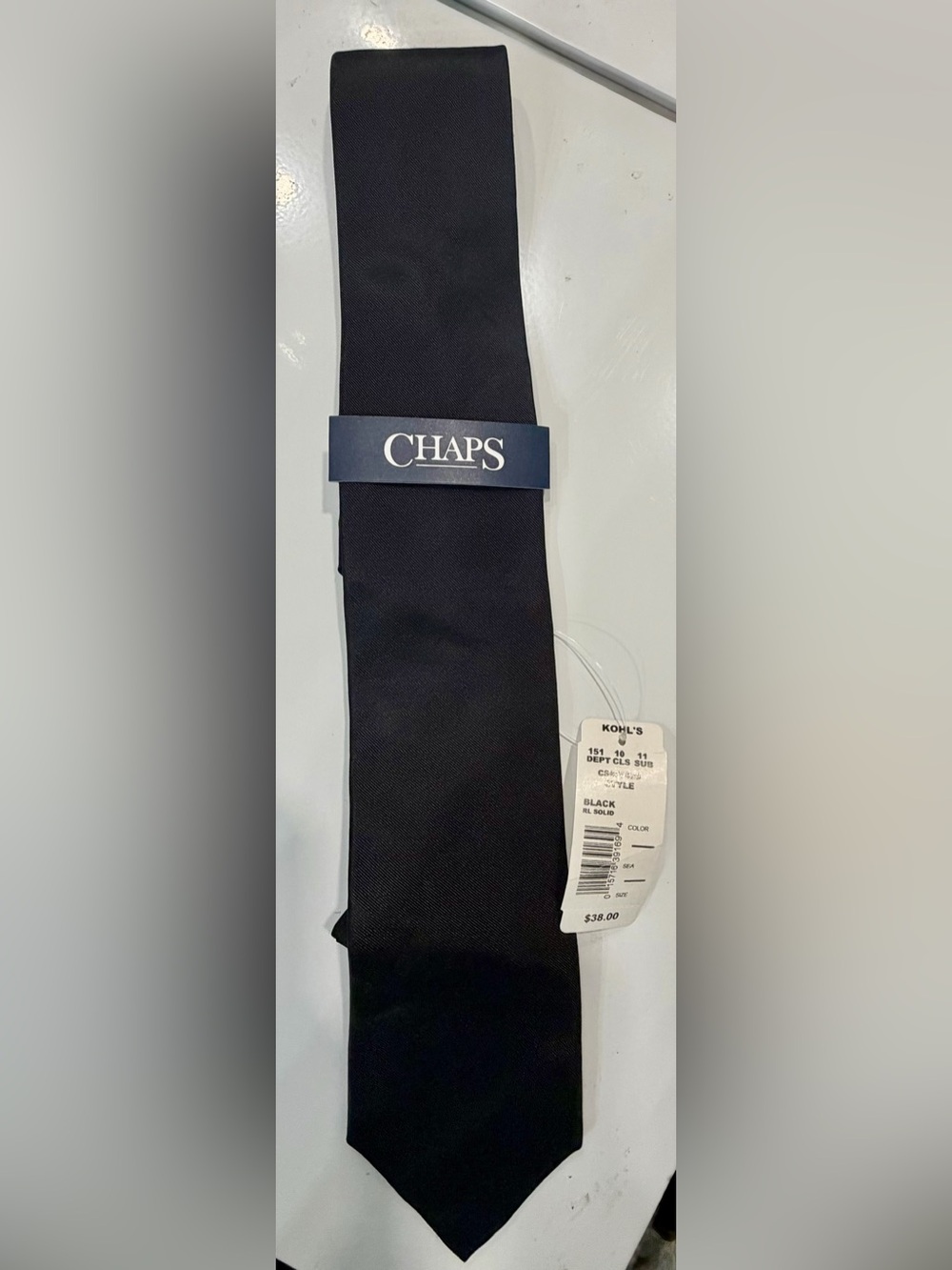 NWT Chaps Black Tie